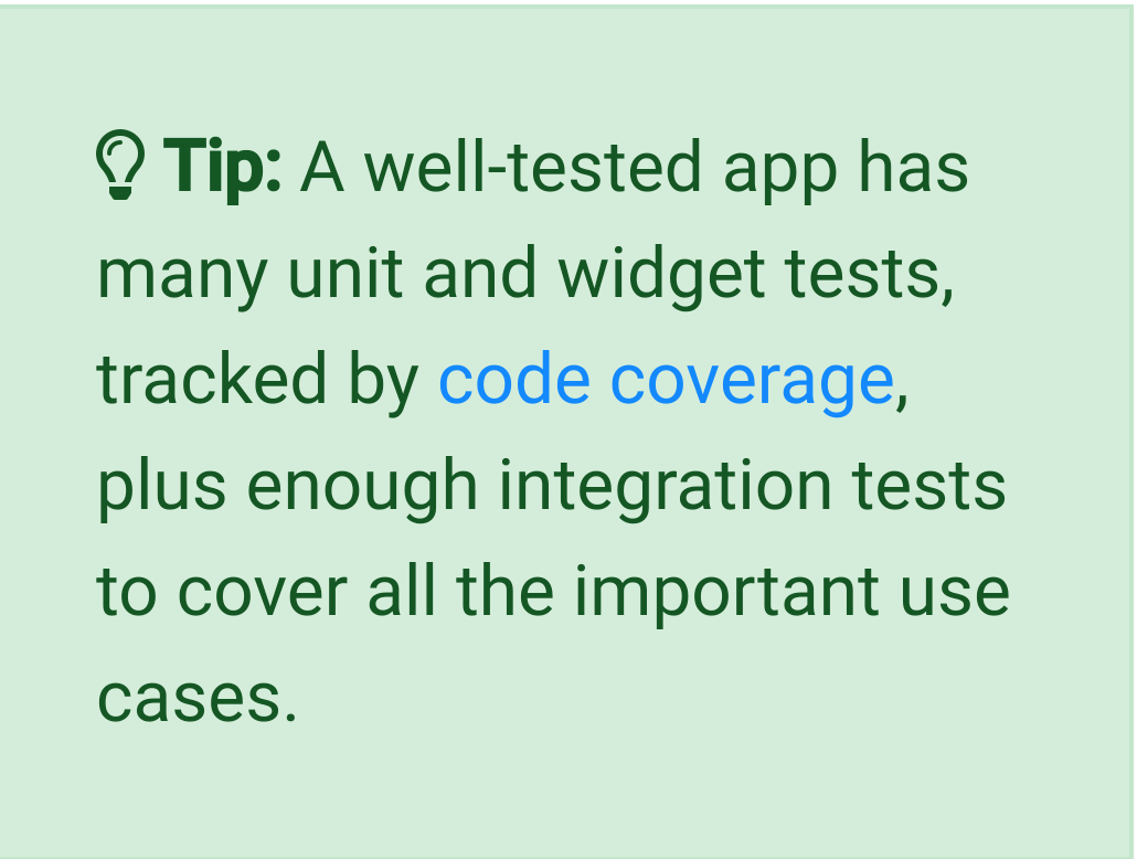 İyi test edilmiş uygulama